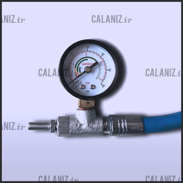 استاپر بالن لاستیکی تست لوله فاضلابی کالانیز گیج فشار calaniz پلی اتیلن پوش فیت پلیکا